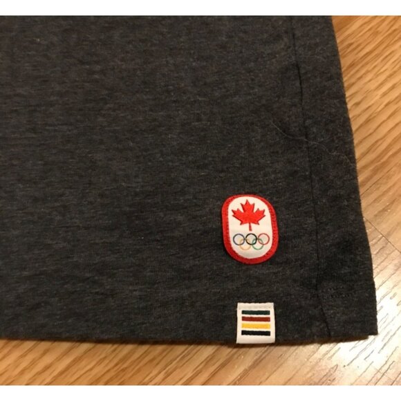 Canada Womens Olympic T-Shirt L/G Hudsons Bay Grey 60% Cotton 40% Polyester - Picture 2 of 9